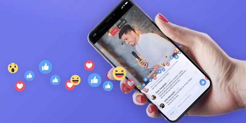 Đứng đầu trong top 6 app livestream hot chính là Facebook Live