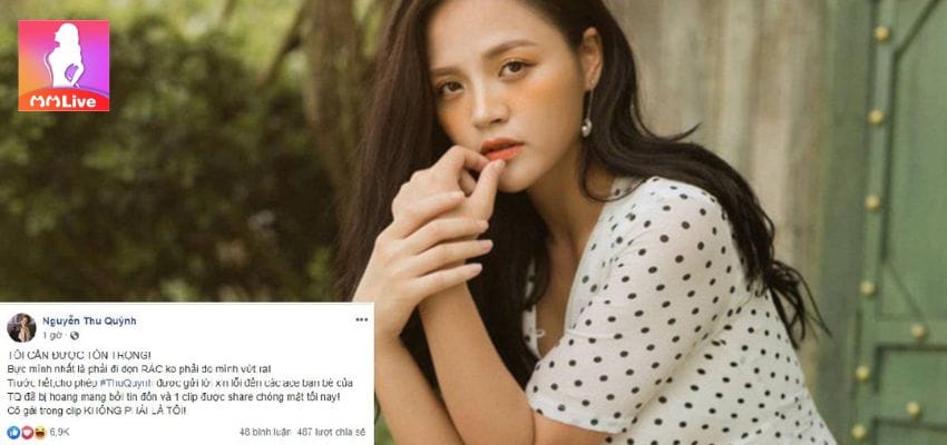 Thu Quỳnh nhanh chóng lên tiếng trên trang cá nhân của mình