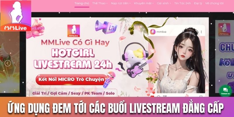 Ứng dụng đem tới các buổi livestream đẳng cấp