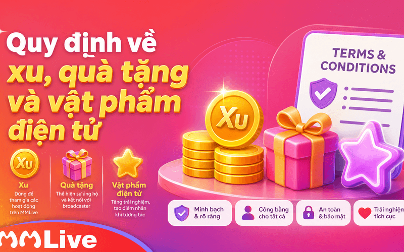Quy định về xu, quà tặng và vật phẩm điện tử